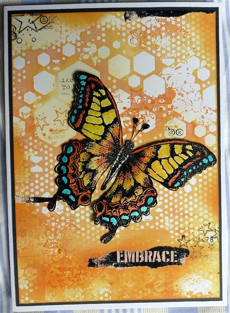 Pin By Ren Stoots On Mixed Media Art Butterfly Cards Greeting Cards