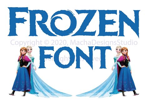 Disney Frozen Font Png