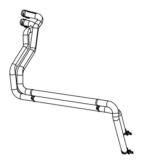 Dodge Ram 1500 Hose Heater Core Used For Supply And Return