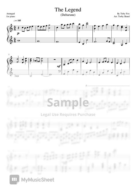 Deltarune The Legend Sheets By Torby Brand