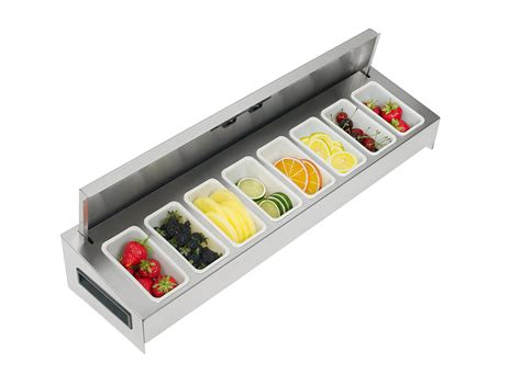 30 Garnish Station W Sliding Cover Royal Series Krowne Metal Corp