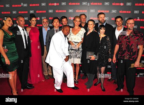 Cast of "THE WALKING DEAD" at arrivals for THE WALKING DEAD Season Stock Photo, Royalty Free ...