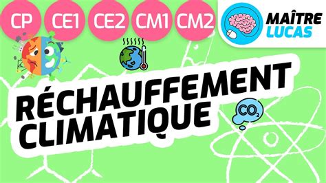 Changement climatique réchauffement climatique CP CE1 CE2 CM1