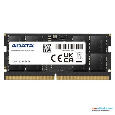 ADATA 32GB DDR5 4800 SODIMM MEMORY