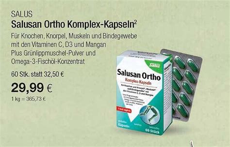 Salus Salusan Ortho Komplex Kapslen Angebot Bei Vitalia 1Prospekte De