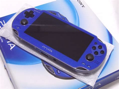 Sony Ps Vita Console System Pch Za Blue Wi Fi Model