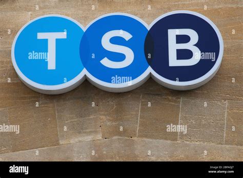 The Tsb Bank Logo On A Stone Wall Stock Photo Alamy