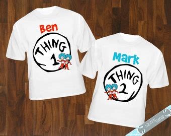 thing 1 and thing 2 shirts on Etsy, a global handmade and vintage ...