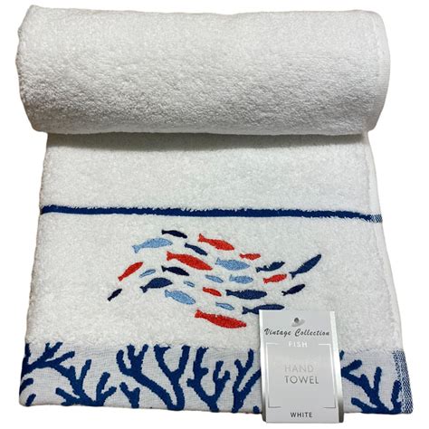 Bellissimo Soft Turkish Cotton White Fish Bath Sheet Wilko