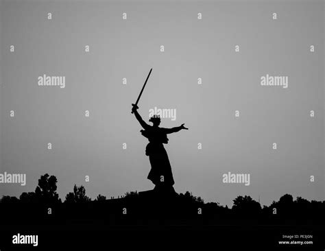 The Motherland Calls Volgograd Stock Photo Alamy