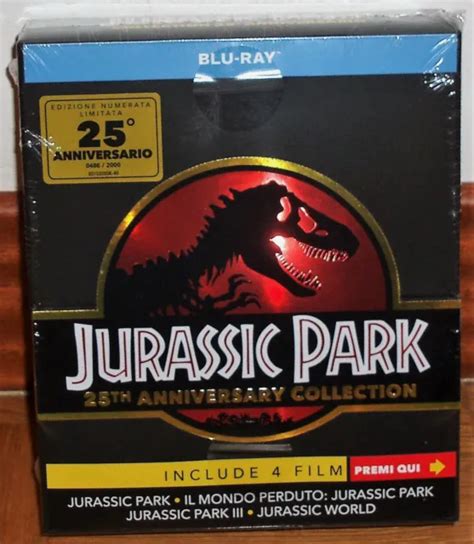 Jurassic Park World Anniversaire Films Blu Ray Aventures Neuf