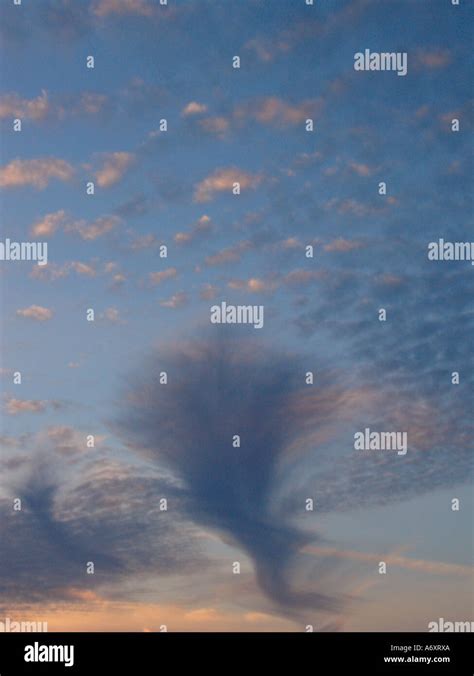 Altocumulus Mid level clouds Stock Photo - Alamy