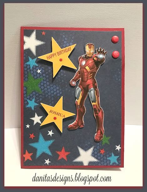 Danita's Designs!!! : Iron Man Birthday Card