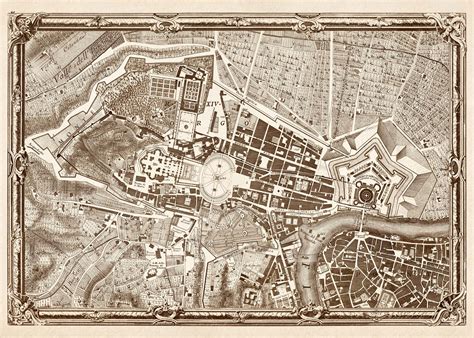 Vatican Map 1748 Old Map of Vatican City Rome in High - Etsy Canada