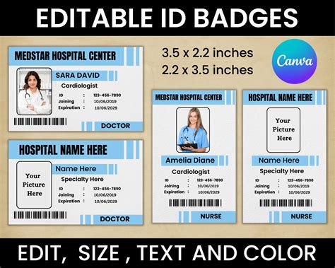 Doctor ID Badge Medical Badge Template Doctor Badge Pretend Play ...