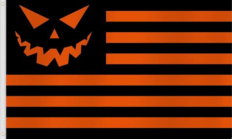 Amazon Arosche Halloween Flag X Ft Double Sided Printed Orange