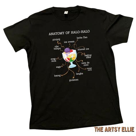 Anatomy Of Halo Halo Filipino Inspired T Shirt Summer Filipino Shirt