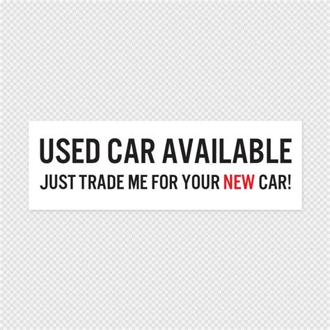 Trade Car Sticker | Humorous Bumper Sticker | Sticker Genius