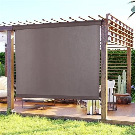 Amazon Lihopefe Outdoor Roller Shade Exterior Window Shades