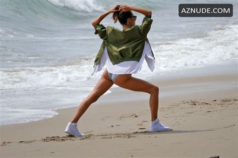 Alessandra Ambrosio Nude And Sexy On The Beach In Los Angeles Aznude