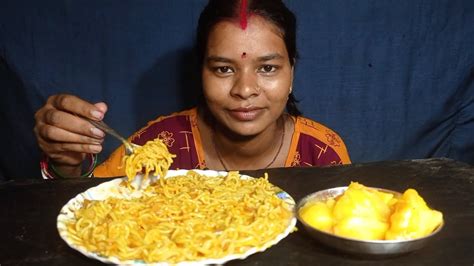 गरीब का बहुत दिनों बाद मैगी कटहल पक्का। गांव स्टाइल मैगी। Maggi Desi