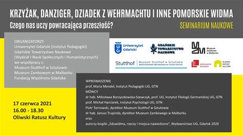 Seminarium naukowe Krzyżak Danziger Dziadek z Wermachtu i UG