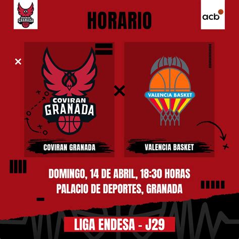 El Coviran Granada Recibe Al Valencia Basket En El Palacio