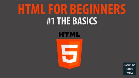 Html For Beginners Tutorial 1 The Basics Of Html Youtube