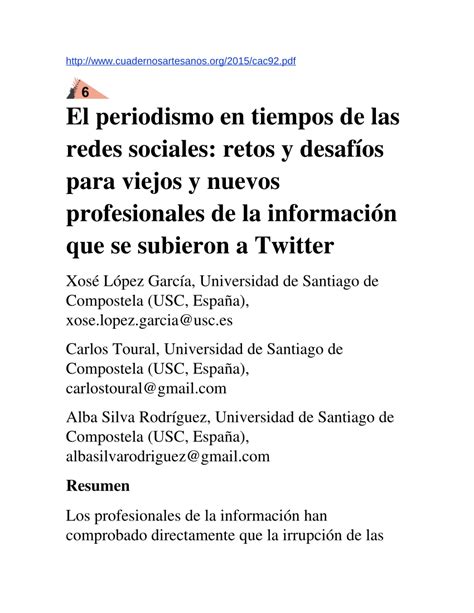 Tesis Sobre Periodismo