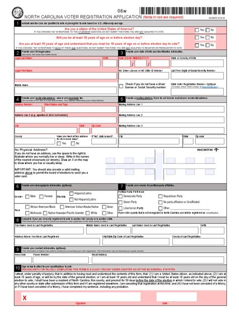 Nc Voter Registration Application Voter Registration Race And Ethnicity In The United States