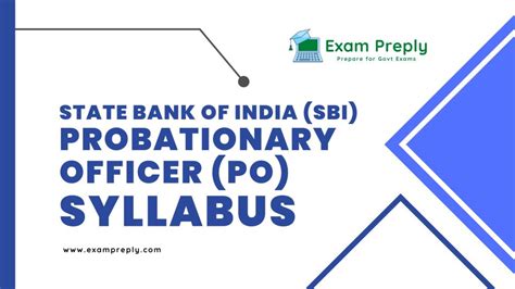 State Bank Of India Sbi Probationary Officer Po Syllabus Exam