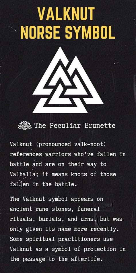 Norse Symbol Valknut Meaning Norse Symbols Norse Mythology Tattoo