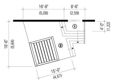 Deck Plans Bi Level Deck With Pergola 072x