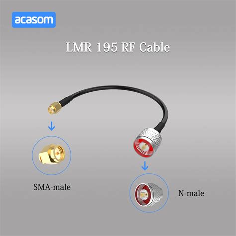 Sma Male To N Male Rf Coaxial Cable Lmr195 Rf Cable High Frequency Test Cable 50ohm Low