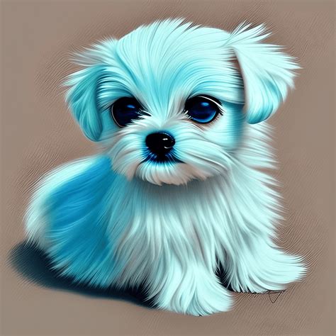 Cute Maltese Puppy Graphic · Creative Fabrica