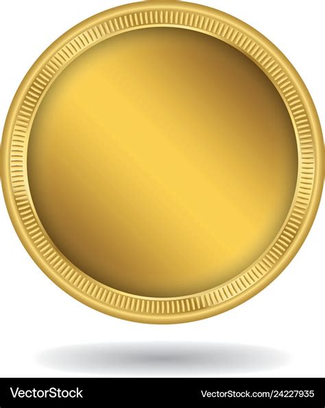 Gold coin Royalty Free Vector Image - VectorStock