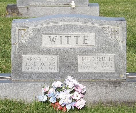 Arnold R Witte Find A Grave Memorial