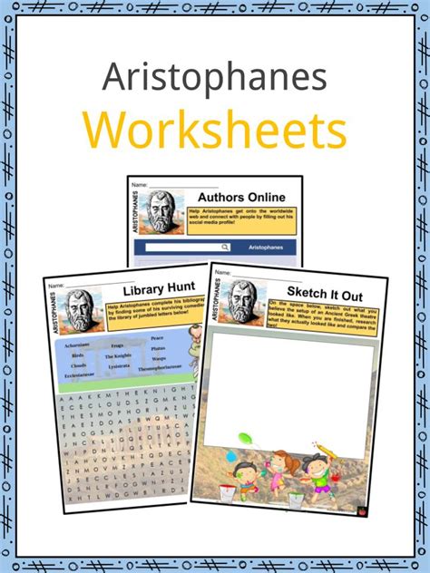 Aristophanes Facts Worksheets Early Life And Literary Beginnings For Kids