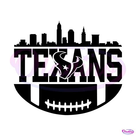 Houston Texans Football Skyline Svg Digital Download