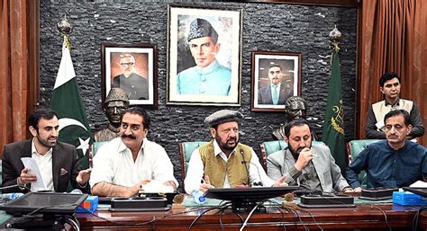 Chief Minister Gilgit Baltistan Haji Gulbar Khan Addressing A Press