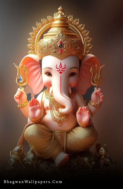 Ganesha God 4k Little Ganpati Idol Lambodar Shree Ganesh Ji 4 Hand Elephant Headed Lord