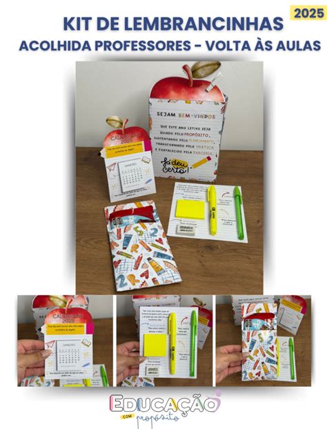 Kit Para Professor Volta As Aulas - Kit de Acolhimento para Professores – Volta às Aulas - Educação com ...