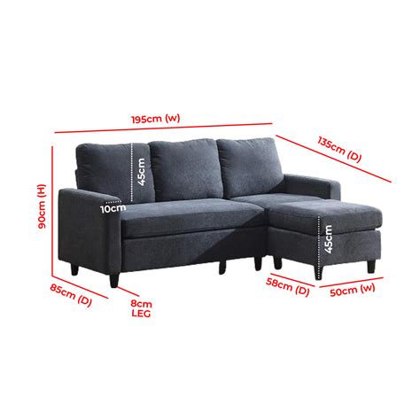 SAN Best Reversible Modular Sectional 3 Pieces