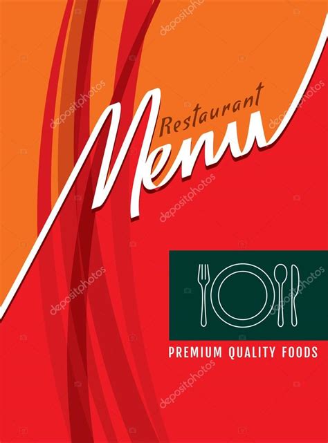 Restaurant Menu Card Design Stock Vector By Arrtfoto