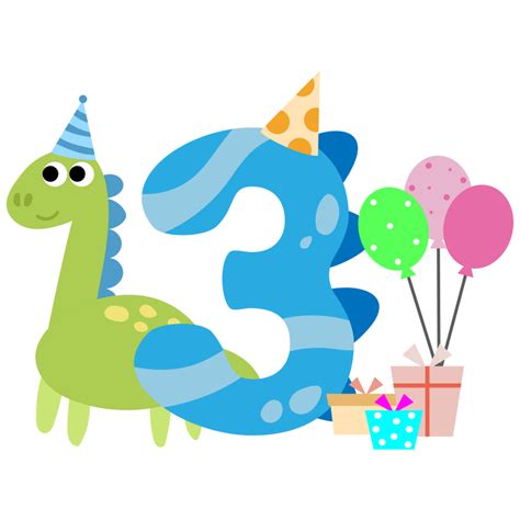 Happy Birthday Dinosaur Clipart Party Dino Png