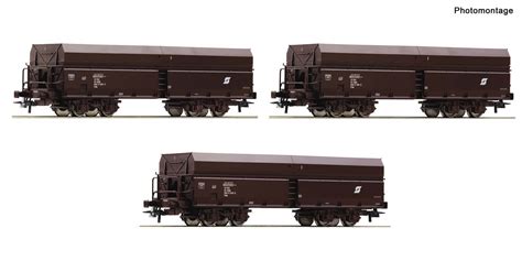 Meises Modelbahncenter Roco 6600071 3er Set Selbstentladewag ÖBB