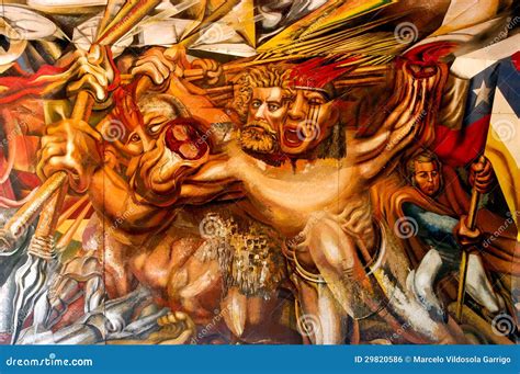 David Alfaro Siqueiros Los Mitos Mural