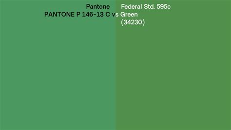 Pantone P C Vs Federal Std C Green Side By Side