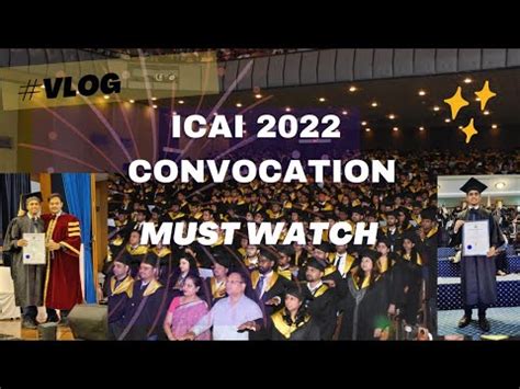 Icai Convocation Vlog Ca Convocation Ceremony Motivational