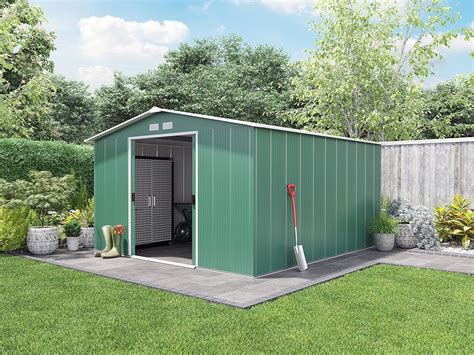 Buy BillyOh 10x12 Metal Shed Garden Storage Shed Apef Roof Steel